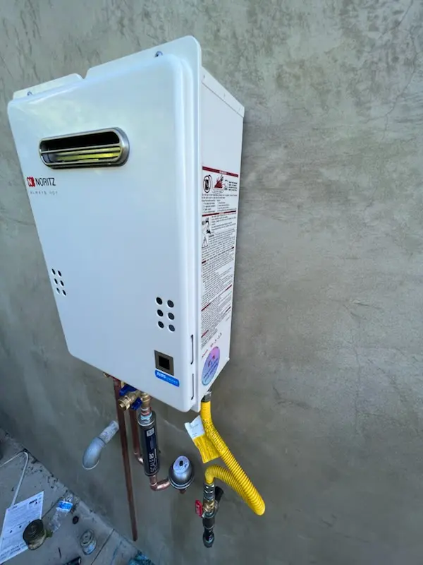 Tankless water heater installation for Mineral Ridge homes