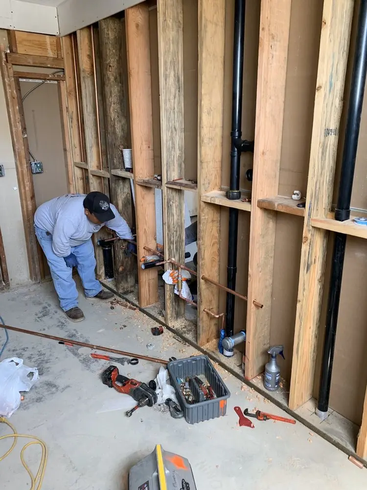 Commercial rough-in plumbing for Gas Line Repair in Mineral Ridge